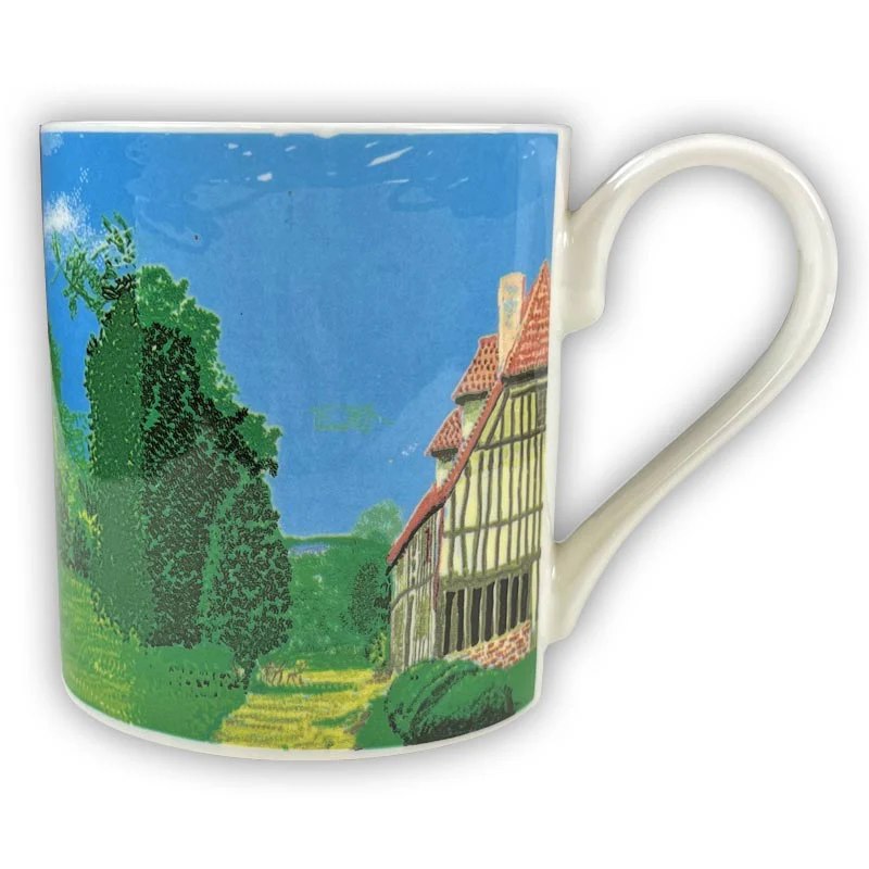 A Year in Normandie Mug by David Hockney (Two Houses and Hay Bales) - Image 7