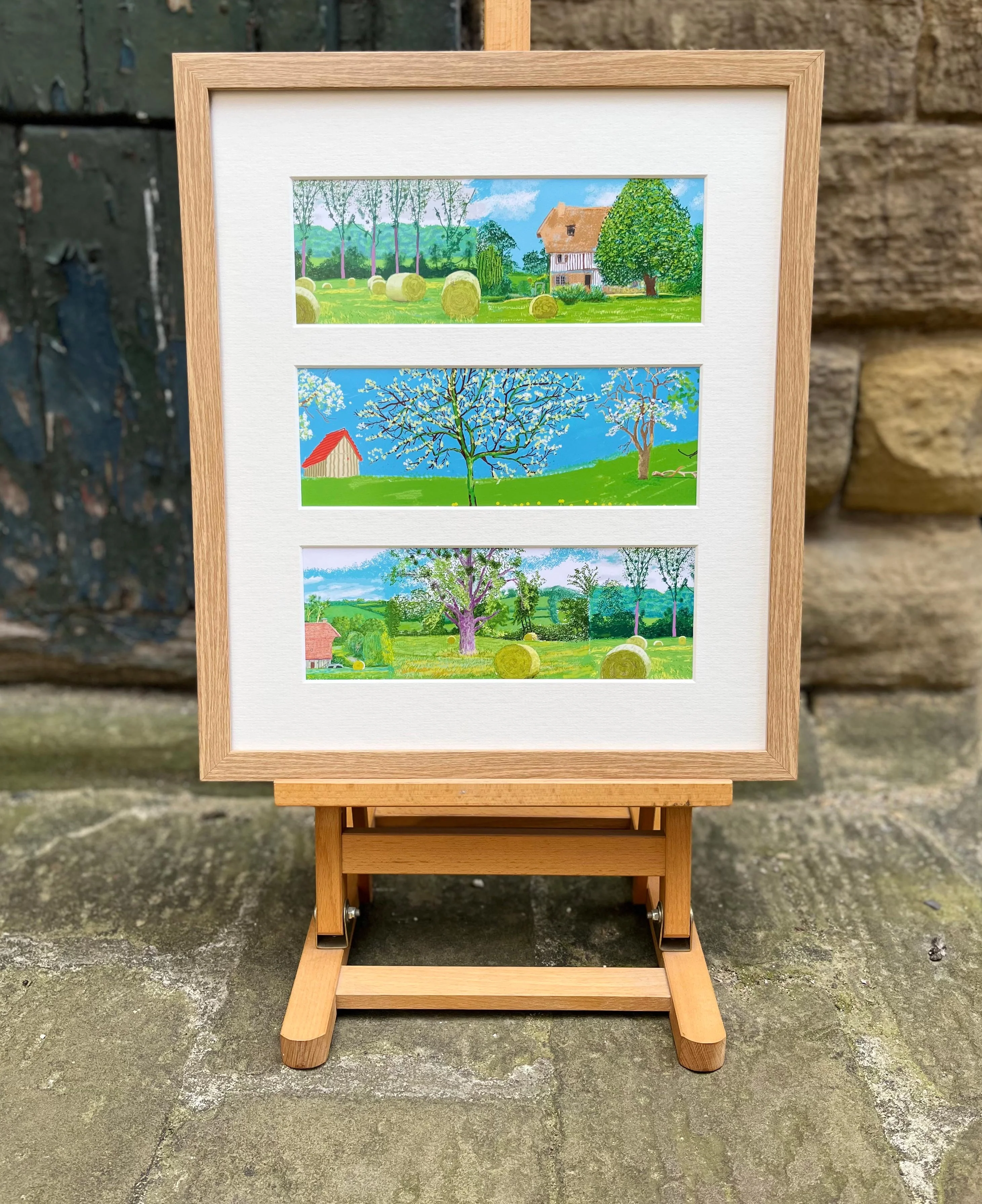 A Year in Normandie Postcard Frame (3 images / portrait) - Image 5