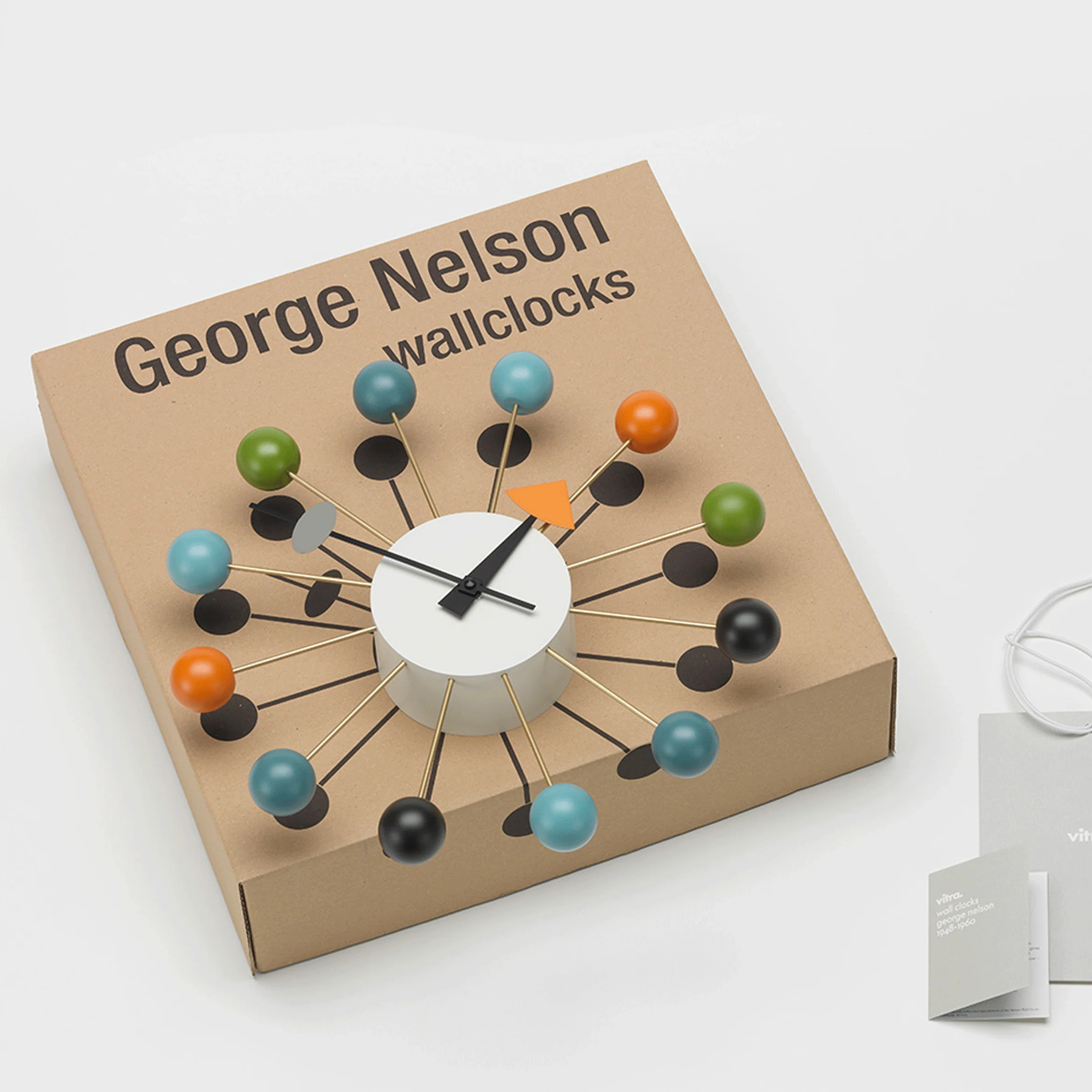 Ball wall clock (multicoloured) des. George Nelson, 1948 - 1960 (made by Vitra) - Image 4