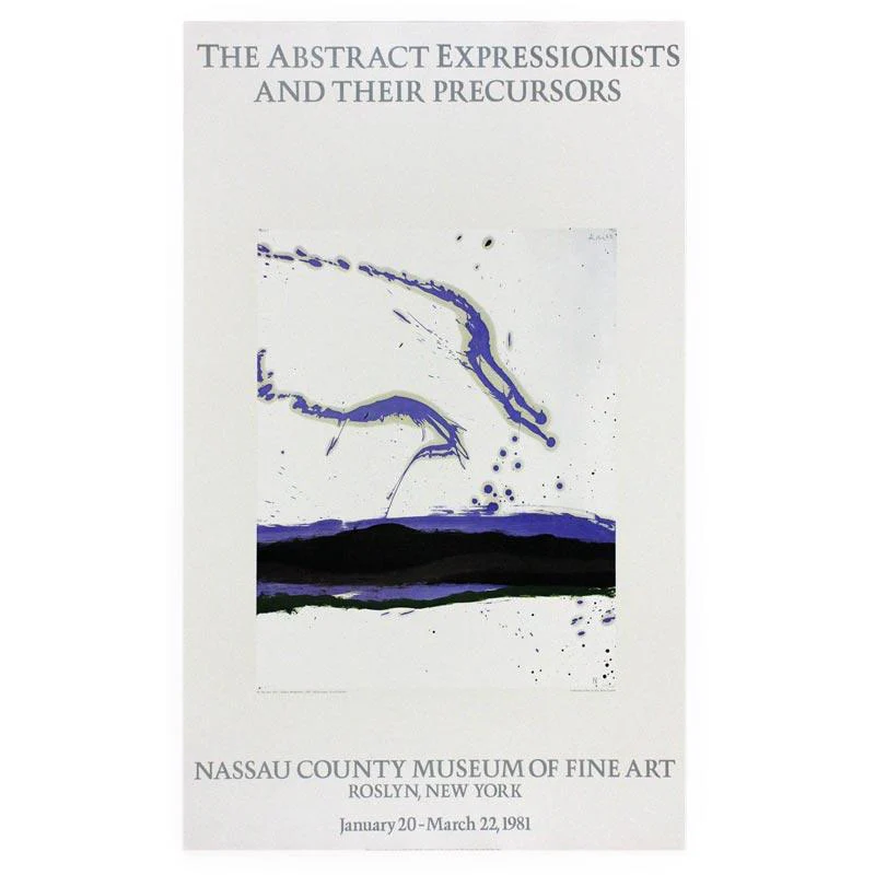 By the Sea #18 1962 poster by Robert Motherwell (Nassau County Museum) - Image 3