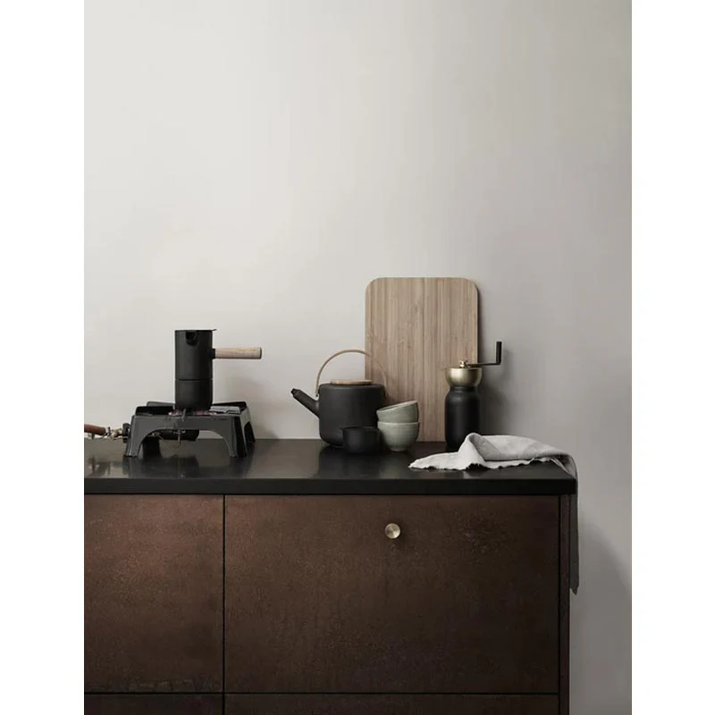 Brushed Brass Collar Coffee Grinder des.Debiasi & Sandri for Stelton - Image 3