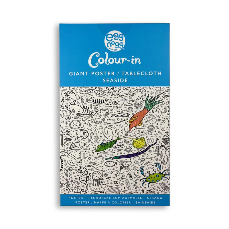 Colour-in Giant Poster / Tablecloth - Various designs - Teatime, Dinosaurs, Unicorns & Fairies, Amazing Animals, Seaside, Secret Garden, Farm, Countryside - Image 13