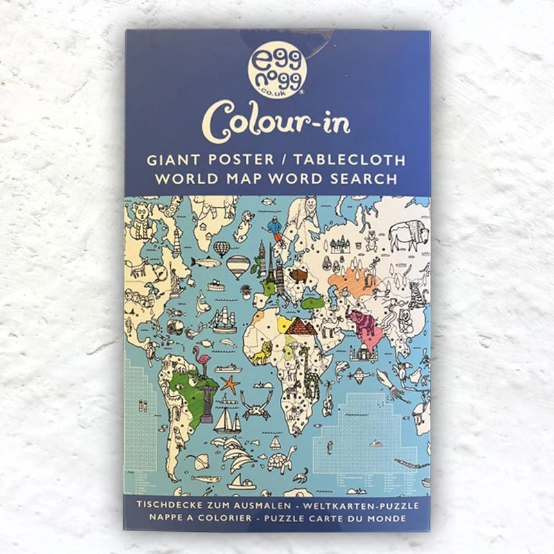 Colour-in Giant Poster / Tablecloth - Various designs - Teatime, Dinosaurs, Unicorns & Fairies, Amazing Animals, Seaside, Secret Garden, Farm, Countryside - Image 17