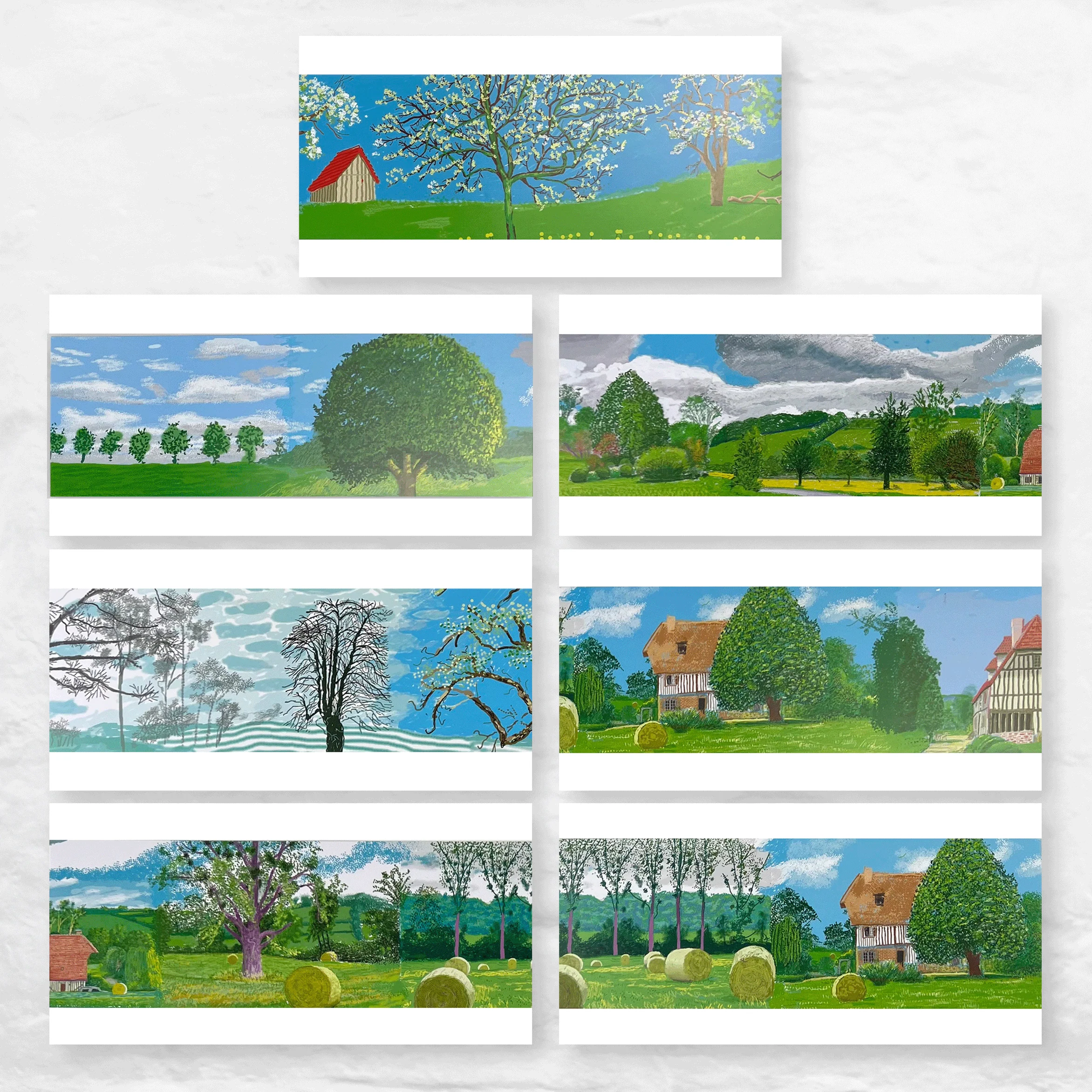 David Hockney: A Year in Normandie Greetings Card Collection - Pack of 7 Greetings Cards - Image 3