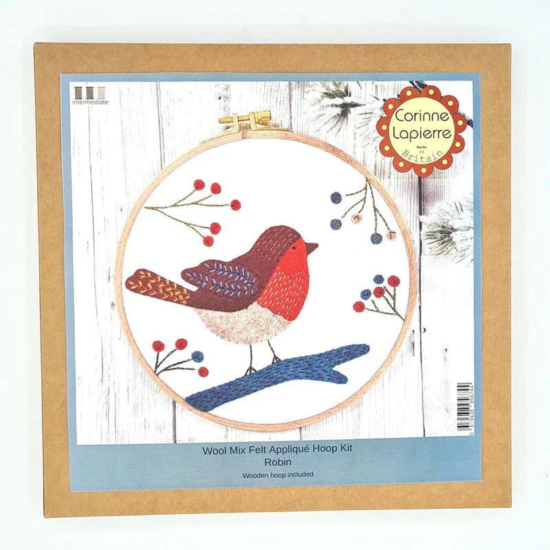 Corinne Lapierre Felt Applique Hoop Craft Kit: Robin - Image 4