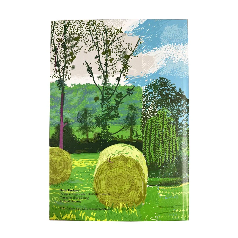 David Hockney: A Year in Normandie A5 hardback journal (House & Hay Bales) - Image 5