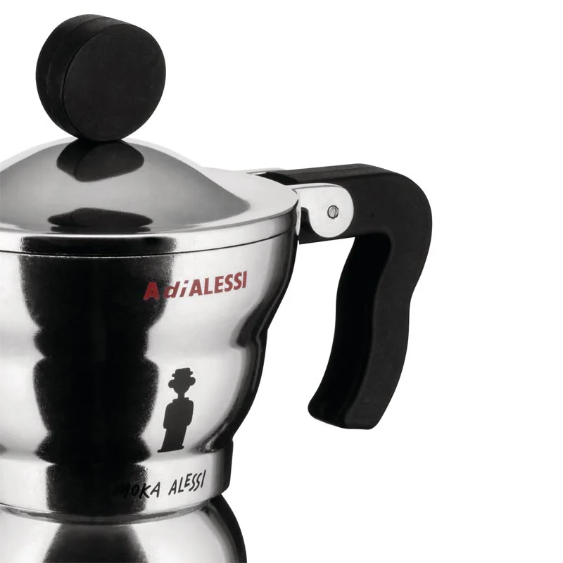 Moka Alessi Espresso Coffee Maker - 1 cup - des. Alessandro Mendini for Alessi - Image 4