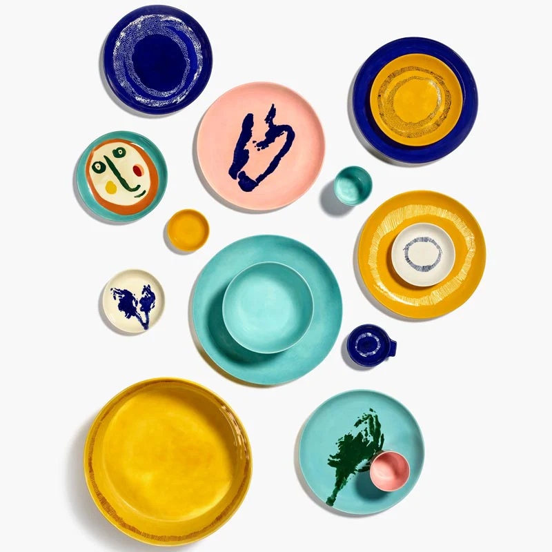 Feast plate - dark blue  with white dots, 19cm - des. Yotam Ottolenghi for Serax - Image 3