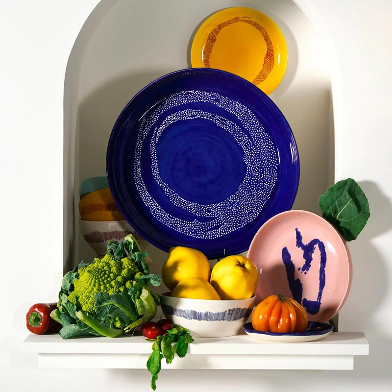 Feast plate - dark blue  with white dots, 19cm - des. Yotam Ottolenghi for Serax - Image 4