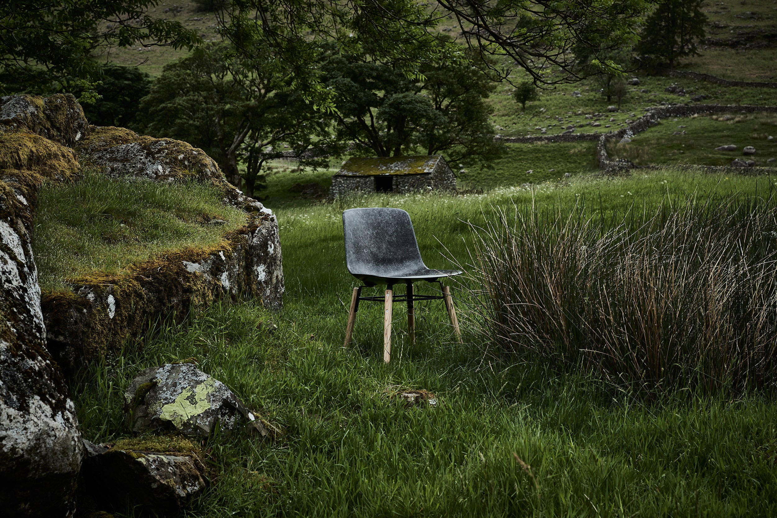 Hembury Chair - Herdwick / Black Ash - by Solidwool - Image 7