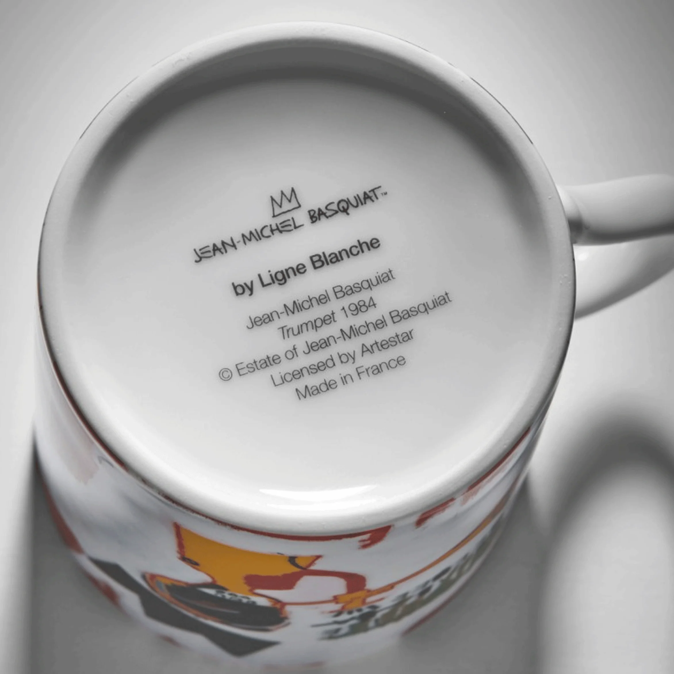 Jean-Michel Basquiat 'Trumpet' Limoges Porcelain Mug - Image 3