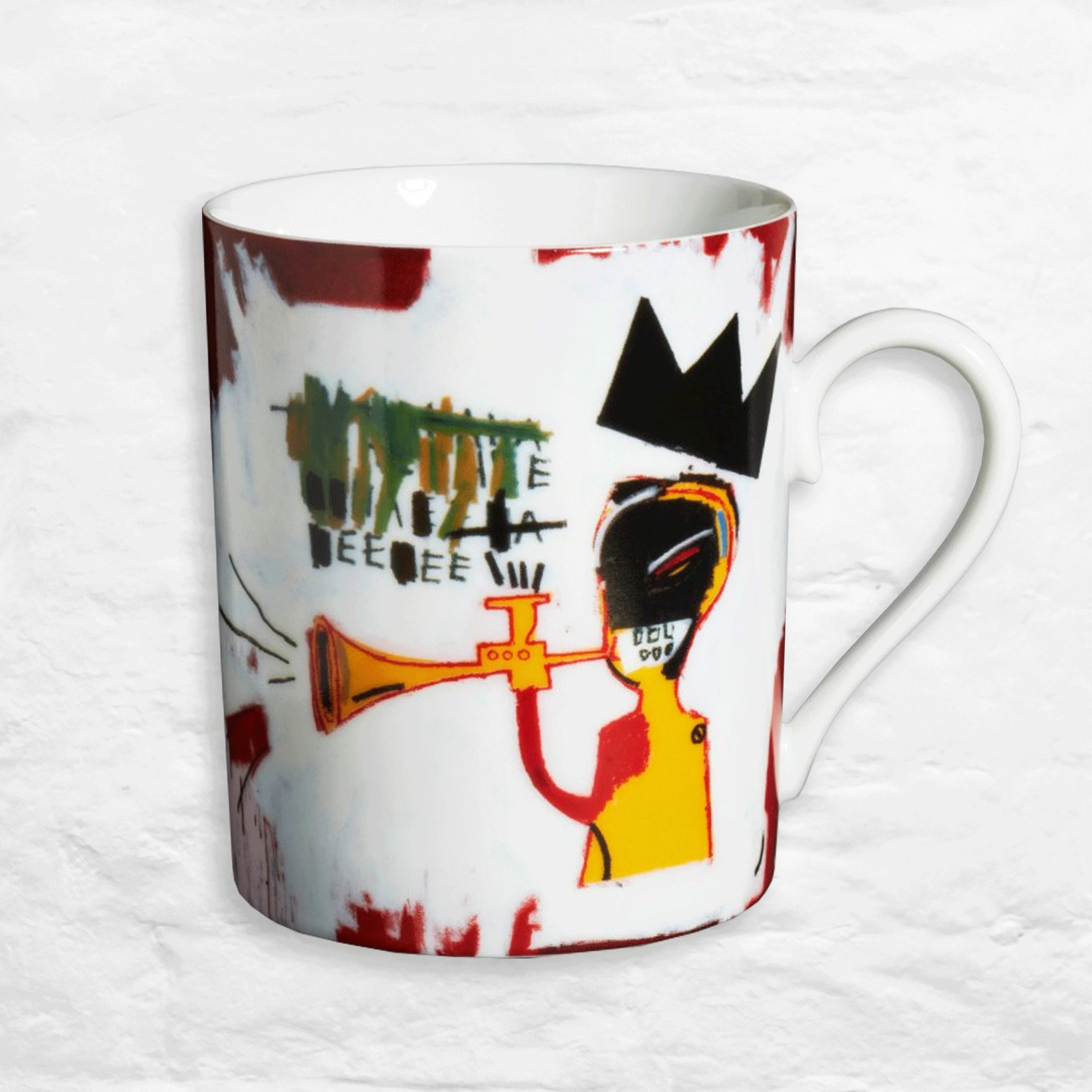 Jean-Michel Basquiat 'Trumpet' Limoges Porcelain Mug - Image 5
