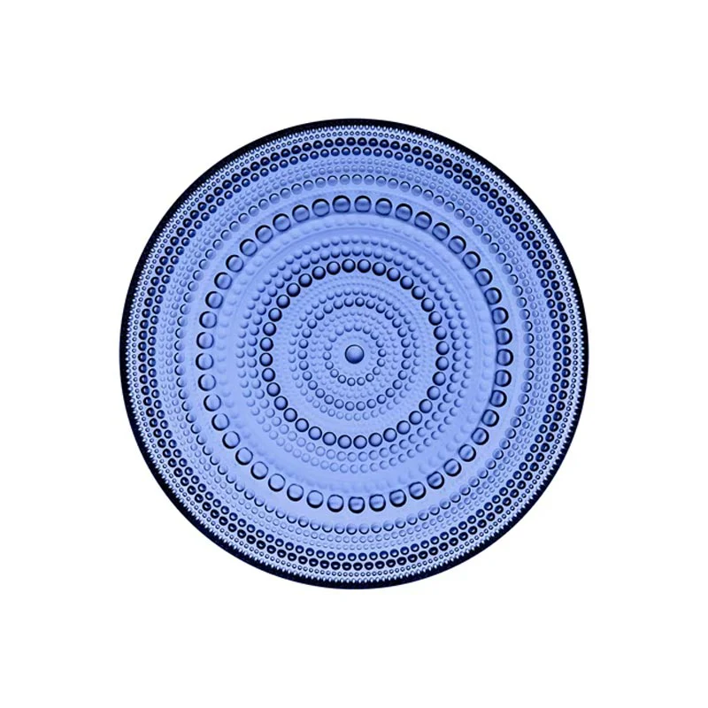 Kastehelmi plate - 170mm, ultramarine blue - des. Oiva Toikka, 1964, made by Iittala - Image 3