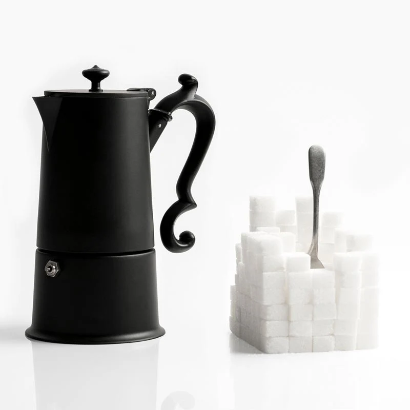 Lady Anne 4 Cup Black Coffee Pot des. Lara Caffi for knIndustrie - Image 4