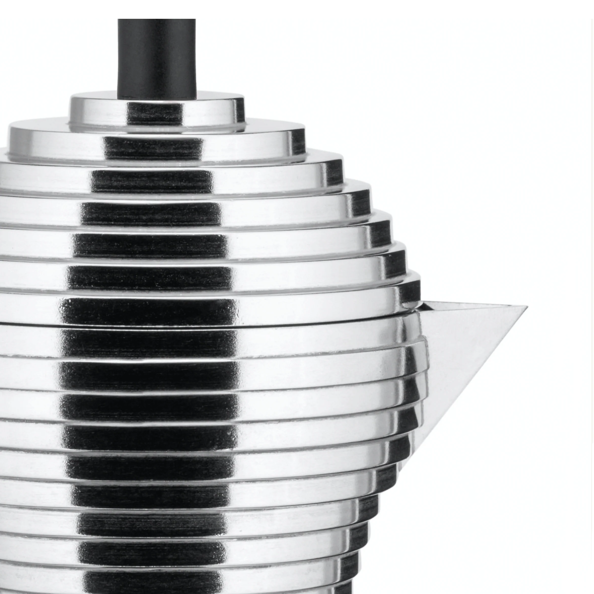 Pulcina Coffee maker - 3 cup, black - des. Michele de Lucchi (made by Alessi) - Image 3