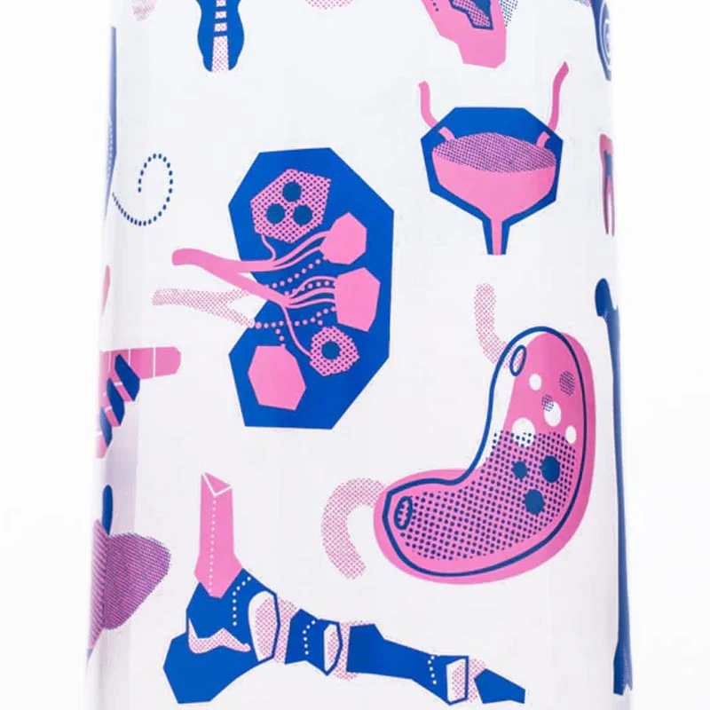 Retro anatomy - Tumbler Drinking Glass by Cognitive Surplus - Image 4