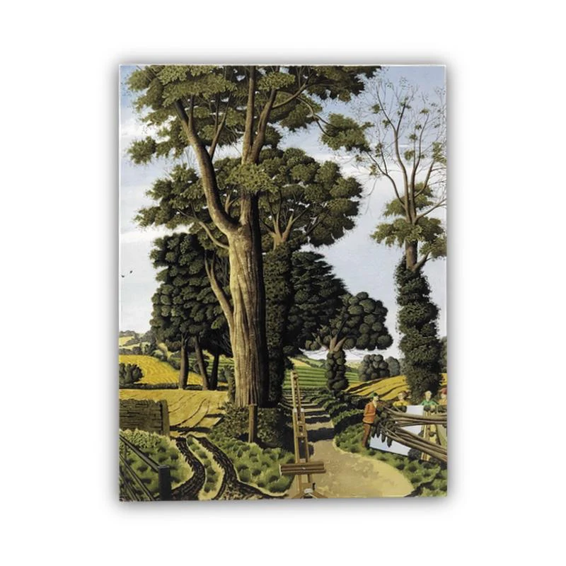 Struggling with a Huge Canvas by Simon Palmer - small framed print - Image 4