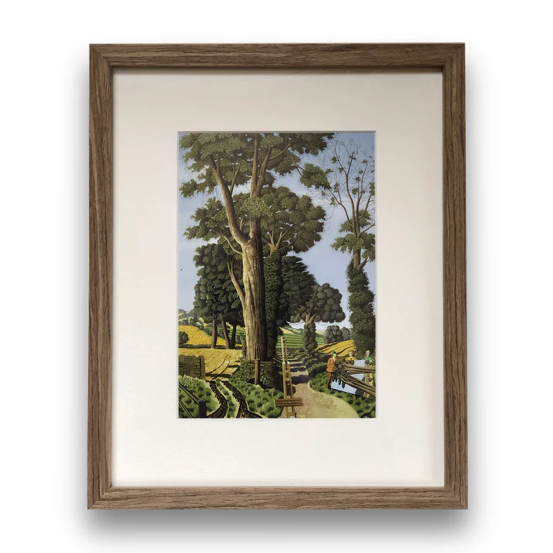 Struggling with a Huge Canvas by Simon Palmer - small framed print - Image 5