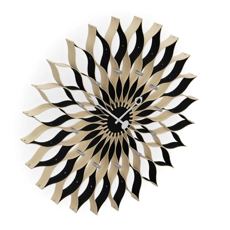 Sunflower wall clock (birch) des. George Nelson, 1948 - 1960 (made by Vitra) - Image 3