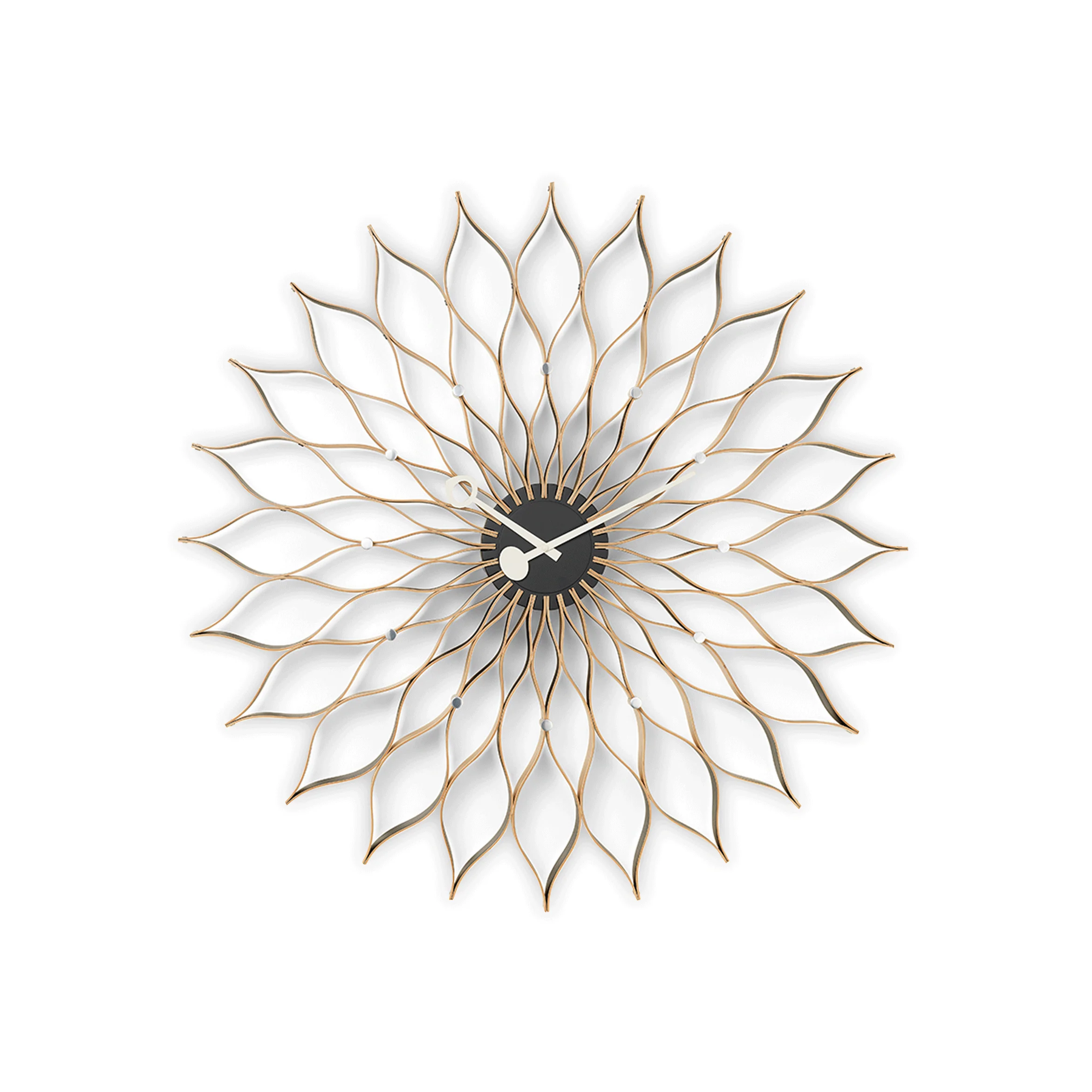 Sunflower wall clock (birch) des. George Nelson, 1948 - 1960 (made by Vitra) - Image 5
