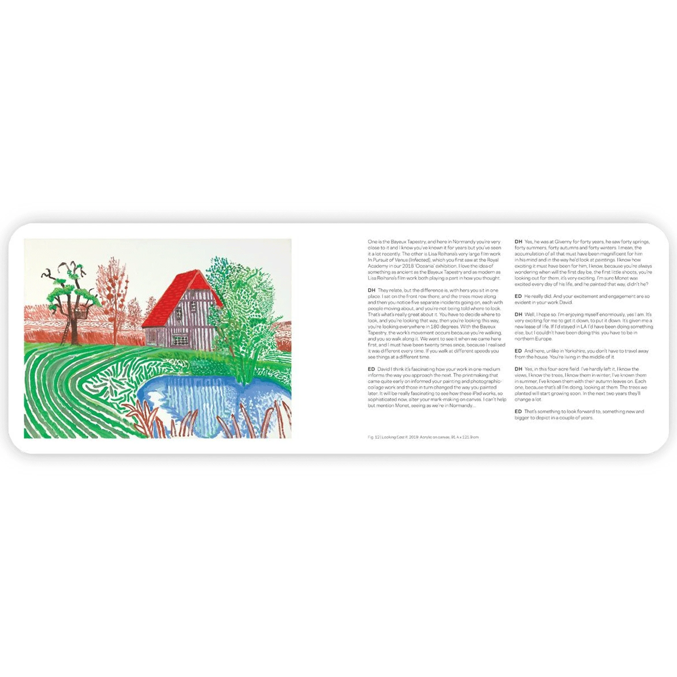 The Arrival of Spring, Normandy, 2020 by David Hockney (hardback) - Image 4
