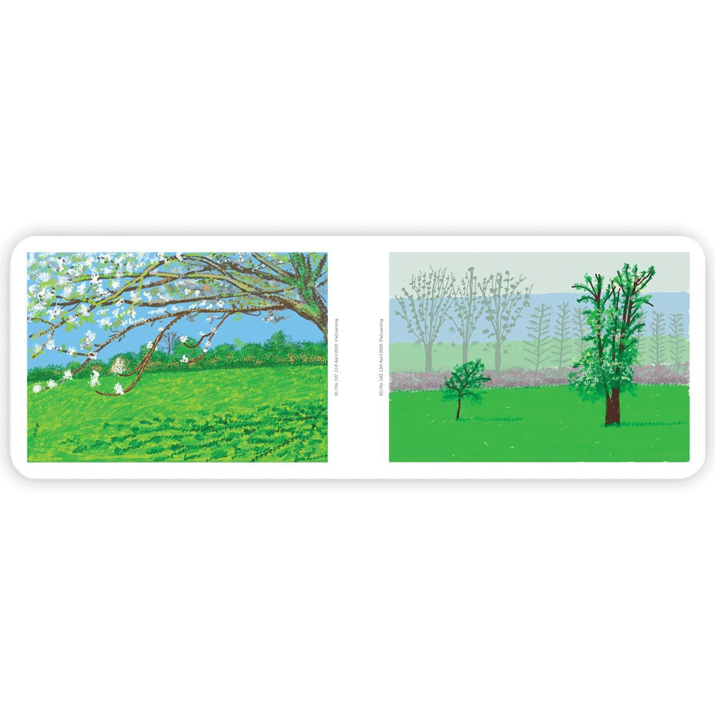 The Arrival of Spring, Normandy, 2020 by David Hockney (hardback) - Image 5