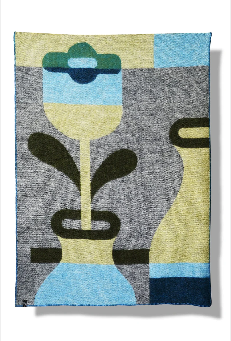 The Flower wool blanket / throw des. Jacco Bunt for ZigZagZurich - Image 4