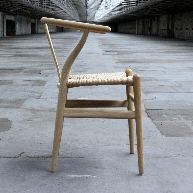 CH24 Wishbone Chair des Hans Wegner, 1950 - soaped oak (made by Carl Hansen & Son) - Image 3