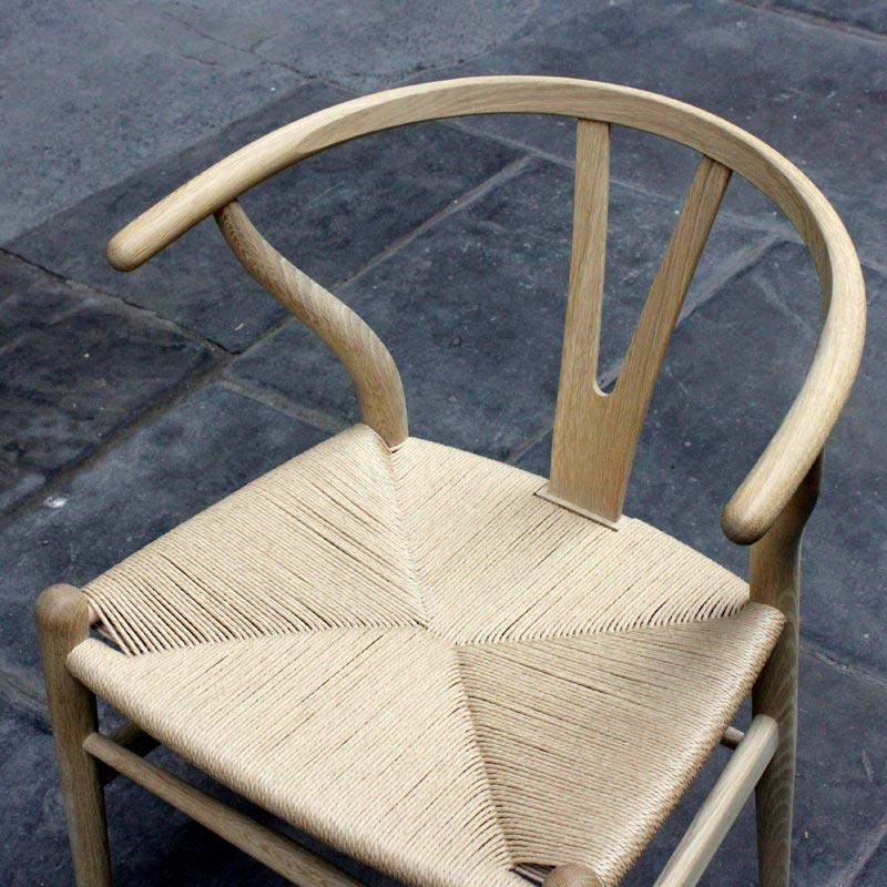 CH24 Wishbone Chair des Hans Wegner, 1950 - soaped oak (made by Carl Hansen & Son) - Image 6