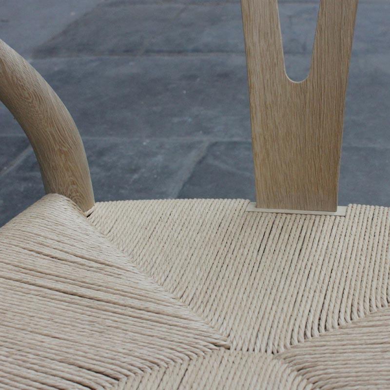 CH24 Wishbone Chair des Hans Wegner, 1950 - soaped oak (made by Carl Hansen & Son) - Image 8